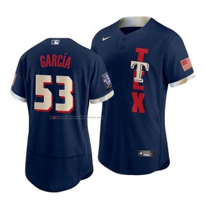 Camiseta Beisbol Hombre Texas Rangers Adolis Garcia 2021 All Star Autentico Azul