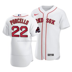Camiseta Beisbol Hombre Boston Red Sox Rick Porcello Blanco