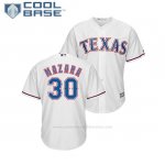 Camiseta Beisbol Hombre Texas Rangers Nomar Mazara Cool Base 1ª Blanco