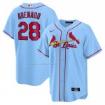 Camiseta Beisbol Hombre St. Louis Cardinals Nolan Arenado Alterno Replica Azul