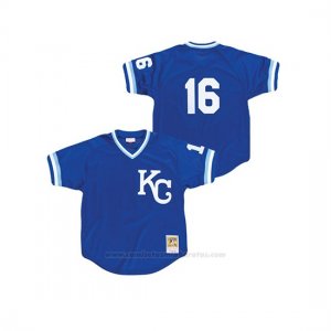 Camiseta Beisbol Nino Kansas City Royals Bo Jackson Cooperstown Collection Mesh Batting Practice Azul