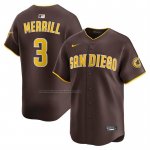 Camiseta Beisbol Hombre San Diego Padres Jackson Merrill Segunda Limited Marron