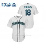 Camiseta Beisbol Hombre Seattle Mariners Yusei Kikuchi Cool Base Majestic Blanco