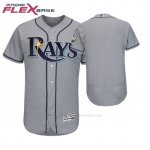 Camiseta Beisbol Hombre Tampa Bay Rays Gris 2018 Dia de la Madre Flex Base