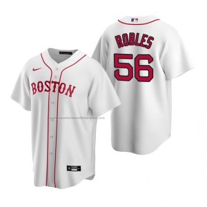 Camiseta Beisbol Hombre Boston Red Sox Hansel Robles Replica Alterno Blanco
