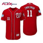 Camiseta Beisbol Hombre Washington Nationals Ryan Zimmerman Flex Base Entrenamiento de Primavera 2019 Rojo