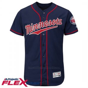Camiseta Beisbol Hombre Minnesota Twins Blank Azul Flex Base Autentico Coleccion