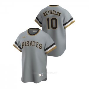Camiseta Beisbol Hombre Pittsburgh Pirates Bryan Reynolds Cooperstown Collection Road Gris