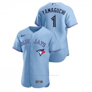 Camiseta Beisbol Hombre Toronto Blue Jays Shun Yamaguchi Authentic 2020 Alterno Azul