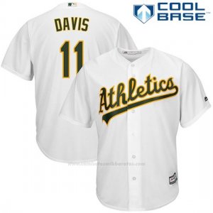 Camiseta Beisbol Hombre Oakland Athletics Rajai Davis Blanco Cool Base