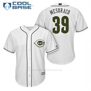 Camiseta Beisbol Hombre Cincinnati Reds 39 Devin Mesoraco Blanco2018 Alterno Cool Base