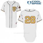 Camiseta Beisbol Hombre San Francisco Giants Buster Posey 28 Crema Cool Base