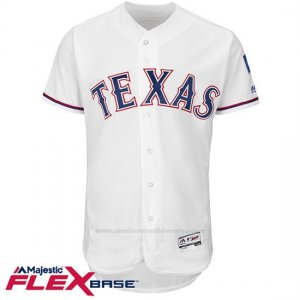 Camiseta Beisbol Hombre Texas Rangers Blank Blanco Flex Base Autentico Coleccion
