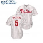 Camiseta Beisbol Hombre Philadelphia Phillies Nick Williams Cool Base 1ª Blanco