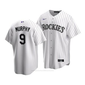 Camiseta Beisbol Nino Colorado Rockies Daniel Murphy Replica Primera 2020 Blanco