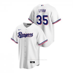 Camiseta Beisbol Hombre Texas Rangers Lance Lynn Replica Primera Blanco