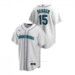 Camiseta Beisbol Hombre Seattle Mariners Kyle Seager Replica Primera Blanco