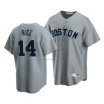 Camiseta Beisbol Hombre Boston Red Sox Jim Rice Cooperstown Collection Road Gris