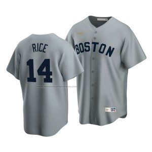 Camiseta Beisbol Hombre Boston Red Sox Jim Rice Cooperstown Collection Road Gris