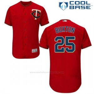 Camiseta Beisbol Hombre Minnesota Twins Byron Buxton Autentico Coleccion Scarlet Cool Base