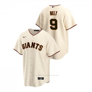 Camiseta Beisbol Hombre San Francisco Giants Brandon Belt Replica Primera Crema