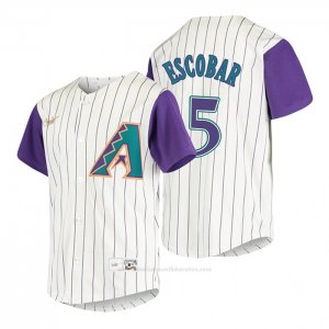 Camiseta Beisbol Nino Arizona Diamondbacks Eduardo Escobar Cooperstown Collection Alterno Crema