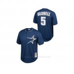 Camiseta Beisbol Nino Houston Astros Jeff Bagwell Cooperstown Collection Mesh Batting Practice Azul