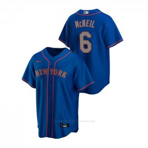 Camiseta Beisbol Hombre New York Mets Jeff Mcneil Replica Alterno Road Azul