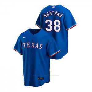 Camiseta Beisbol Hombre Texas Rangers Danny Santana Replica Alterno Azul