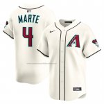 Camiseta Beisbol Hombre Arizona Diamondbacks Ketel Marte Alterno Limited Crema