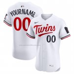 Camiseta Beisbol Hombre Minnesota Twins Elite Personalizada Primera Blanco