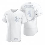 Camiseta Beisbol Hombre New York Yankees Lou Gehrig Award Collection Retired Blanco