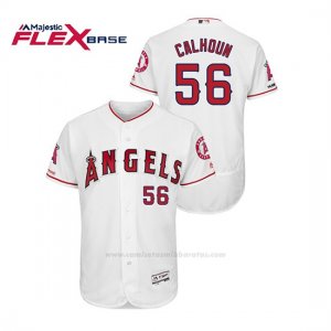 Camiseta Beisbol Hombre Los Angeles Angels Kole Calhoun 150th Aniversario Patch Flex Base Blanco