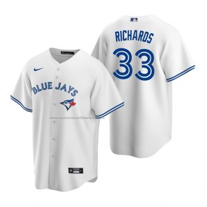 Camiseta Beisbol Hombre Toronto Blue Jays Trevor Richards Replica Primera Blanco Azul