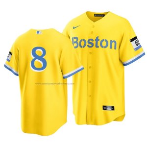 Camiseta Beisbol Hombre Boston Red Sox Carl Yastrzemski 2021 City Connect Oro