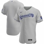 Camiseta Beisbol Hombre Kansas City Royals Personalizada Gris