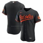 Camiseta Beisbol Hombre Baltimore Orioles Alterno Parche Patrocinador Autentico Negro Camiseta Beisbol Hombre Baltimore Orioles Alterno Parche Patrocinador Autentico Negro