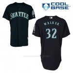 Camiseta Beisbol Hombre Seattle Mariners Taijuan Walker 32 Azul Azul Alterno Cool Base