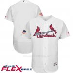 Camiseta Beisbol Hombre St. Louis Cardinals 2017 Estrellas y Rayas Blanco Flex Base