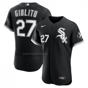 Camiseta Beisbol Hombre Chicago White Sox Lucas Giolito Alterno Autentico Negro