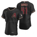 Camiseta Beisbol Hombre Arizona Diamondbacks Zach Davies Autentico Alterno Negro