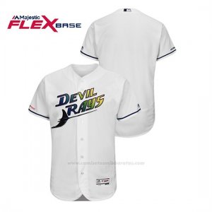 Camiseta Beisbol Hombre Tampa Bay Rays Turn Back The Clock Flex Base Blanco