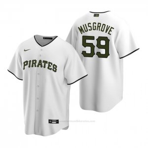 Camiseta Beisbol Hombre Pittsburgh Pirates Joe Musgrove Alterno Replica Blanco