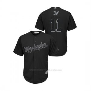 Camiseta Beisbol Hombre Washington Nationals Ryan Zimmerman 2019 Players Weekend Replica Negro