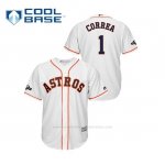 Camiseta Beisbol Hombre Houston Astros Carlos Correa 2019 Postseason Cool Base Blanco
