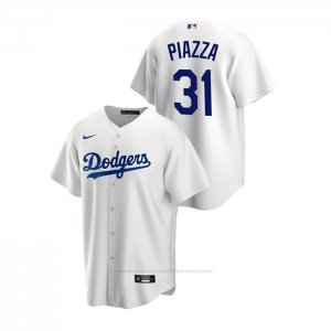 Camiseta Beisbol Hombre Los Angeles Dodgers Mike Piazza Replica Primera Blanco