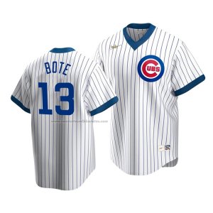 Camiseta Beisbol Hombre Chicago Cubs David Bote Cooperstown Collection Primera Blanco