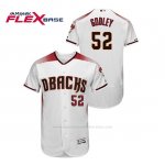Camiseta Beisbol Hombre Arizona Diamondbacks Zack Godley 150th Aniversario Patch Autentico Flex Base Blanco Rojo