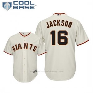 Camiseta Beisbol Hombre San Francisco Giants Austin Jackson Cool Base 1ª Crema