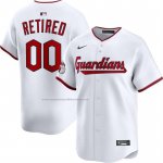 Camiseta Beisbol Hombre Cleveland Guardians Retired Roster Primera Limited Blanco